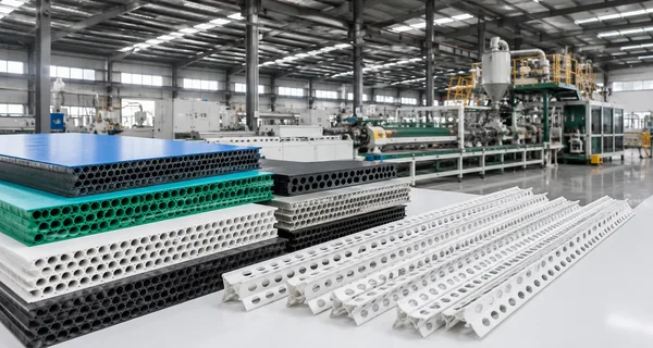 Reusable hollow plastic formwork panels for concrete walls and slabs